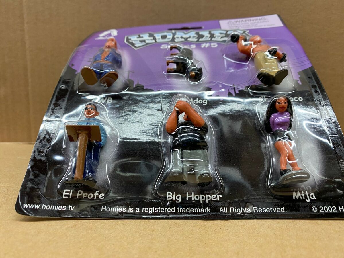 Mini Homies Figurine 1 3/4” Chino Loco Man Lifting Weights