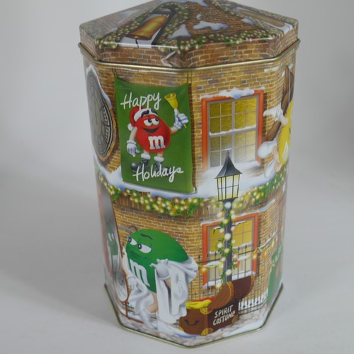 M&M Christmas Village Series Lata #10 Torre Reloj Edición Limitada 2000 Bote - Imagen 6 de 10
