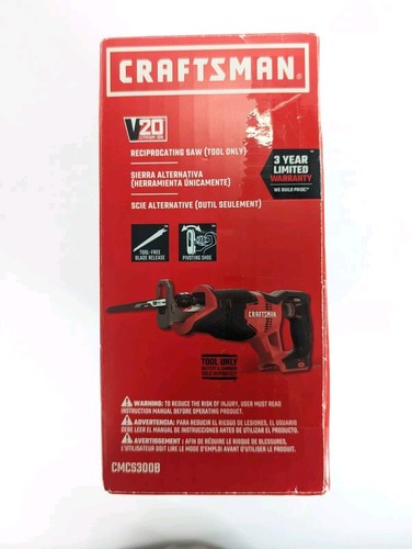 CRAFTSMAN V20 Reciprocating Saw, Cordless, Tool Only (CMCS300B) , Red - Picture 4 of 4