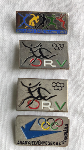 9 Stück verschiedene ungarische Olympia NOC und Sportabzeichen 1948 London - Bild 2 von 6