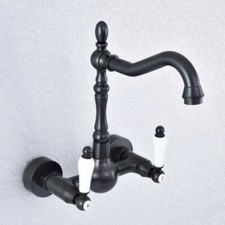 Black Oil Rubbed Brass 360 Swivel Kitchen Sink Faucet Basin Mixer Tap 2sf706