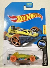 2015 Hot Wheels Treasure Hunt X-raycers Arrow Dynamic F1 Yellow & Turquoise Rare