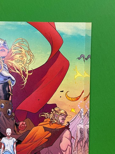 MIGHTY THOR #1 (MARVEL 2016) WRAP AROUND COVER | SIGNED JASON AARON | NM 9.4 - Picture 4 of 12
