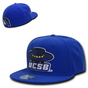 NCAA UCSB UC Santa Barbara Gruchos 6 Panel Relaxed Denim Baseball Caps Hats Blue