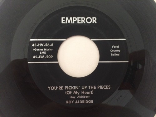 '56 Rockabilly Bop 45 ROY ALDRIDGE It's Not Easy To Forget EMPEROR hear - Picture 2 of 2