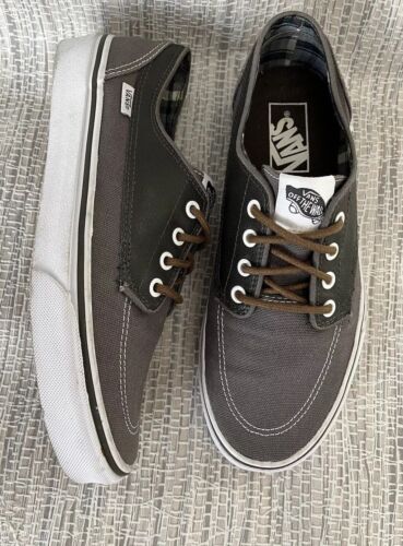 Vans Off The Wall Größe 6 Damen grau Leder & Canvas Skateboard Schnürschuhe - Bild 3 von 12