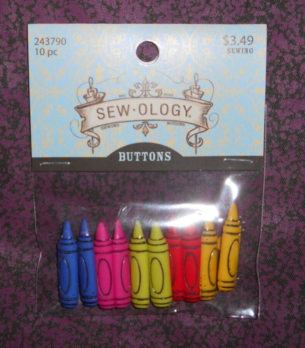 *NUEVO ~ Sew-Ology ~ Botones de vástago de crayón ~ 10 unidades ~ Precio de venta sugerido por el fabricante $3,49 - Imagen 2 de 3