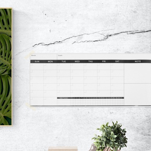 2pcs Weekly Dry Erase Planner Board Whiteboard Chart Reusable Hanging Planner - Picture 8 of 12