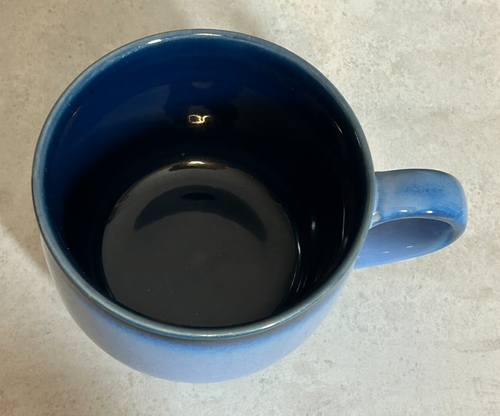 1 NOVA BLUE by SANGO - GRAND MUG - Stoneware 4934 Coffee or Soup 5" wide JUMBO - Picture 4 of 5