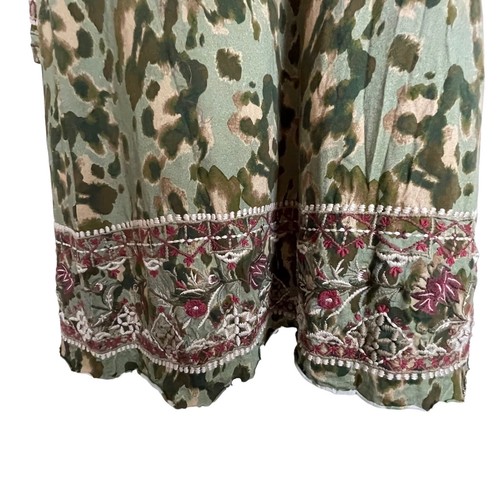 Neu mit Etikett Caite Delilah Staubjacke Dschungelkrawatte gefärbt Festival Boho Größe S bestickt - Bild 4 von 8