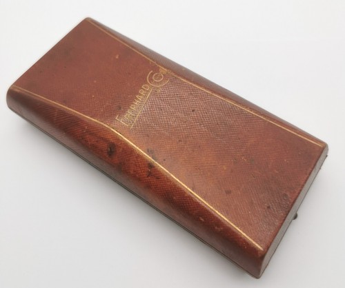 Eberhard & Co. very rare vintage asymmetrical watch box brown for any model 50's - Picture 6 of 15
