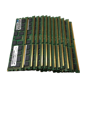 Lot Of 12 MICRON 8GB 2Rx4 MT36JSF1G72PZ-1G4M1FF Server Memory RAM, 500205-071 - 第 1/5 張圖片