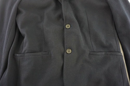 Zara Blazer Mens Large Black Essentials Daily Outfit Two Button Front Pockets - Imagen 2 de 9