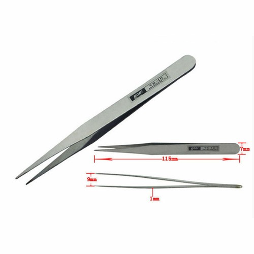 6 pcs All Purpose Precision Tweezer Set Stainless Steel Anti Static Tool Kit - Picture 7 of 7