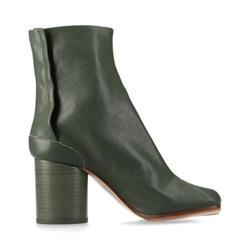 Stivali corti in pelle Maison Margiela TABI 35 donna verde 22 scatola c'è un negozio - Foto 2 di 11