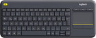 Logitech K400 plus Kabellose Touch-Tastatur Integriertem Touchpad Fernseher PC