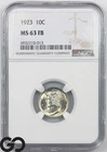 1923 Mercury Dime, Full Split Bands, NGC MS 63 FSB ** Lustrous Beauty!
