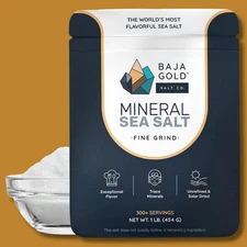Mineral Sea Salt, Fine Grind, 1 Lb. Bag