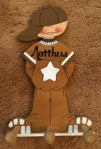 Personalized hat or jacket rack - Matthew