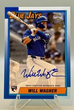 2025 Topps Series 2 1990 Insert Will Wagner RC Auto OCA Toronto Blue Jays