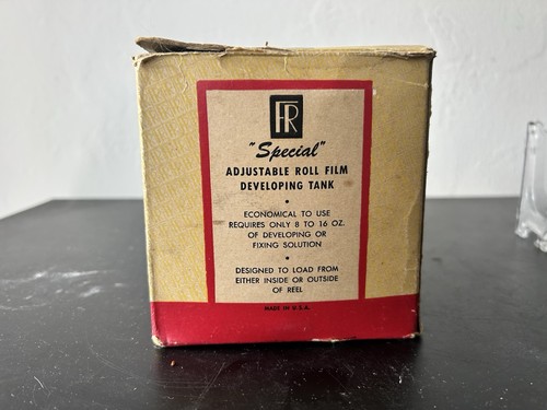 Vintage FR "Special" verstellbarer Rollfilm-Entwicklungstank mit Anleitung - Bild 10 von 12