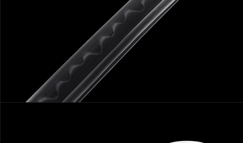 Handmade Japanese Katana T10 Steel Clay Tempered Blade with Black Lacquered Saya - Picture 9 of 15