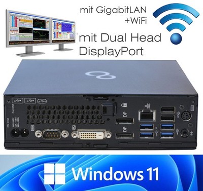 KLEIN! COMPUTER Q957 i3 8GB DDR4 SSD DVI+DP DUAL HEAD USB-C WINDOWS 11 V640 WLAN