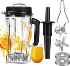 64 OZ Container for Vitamix Blender Pitcher,with Blender Blade Assembly and Tamp