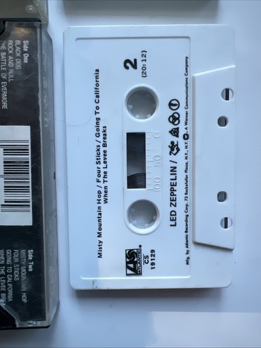 2 Vintage Led Zeppelin III IV Cassette Tape Lot - Picture 10 of 10