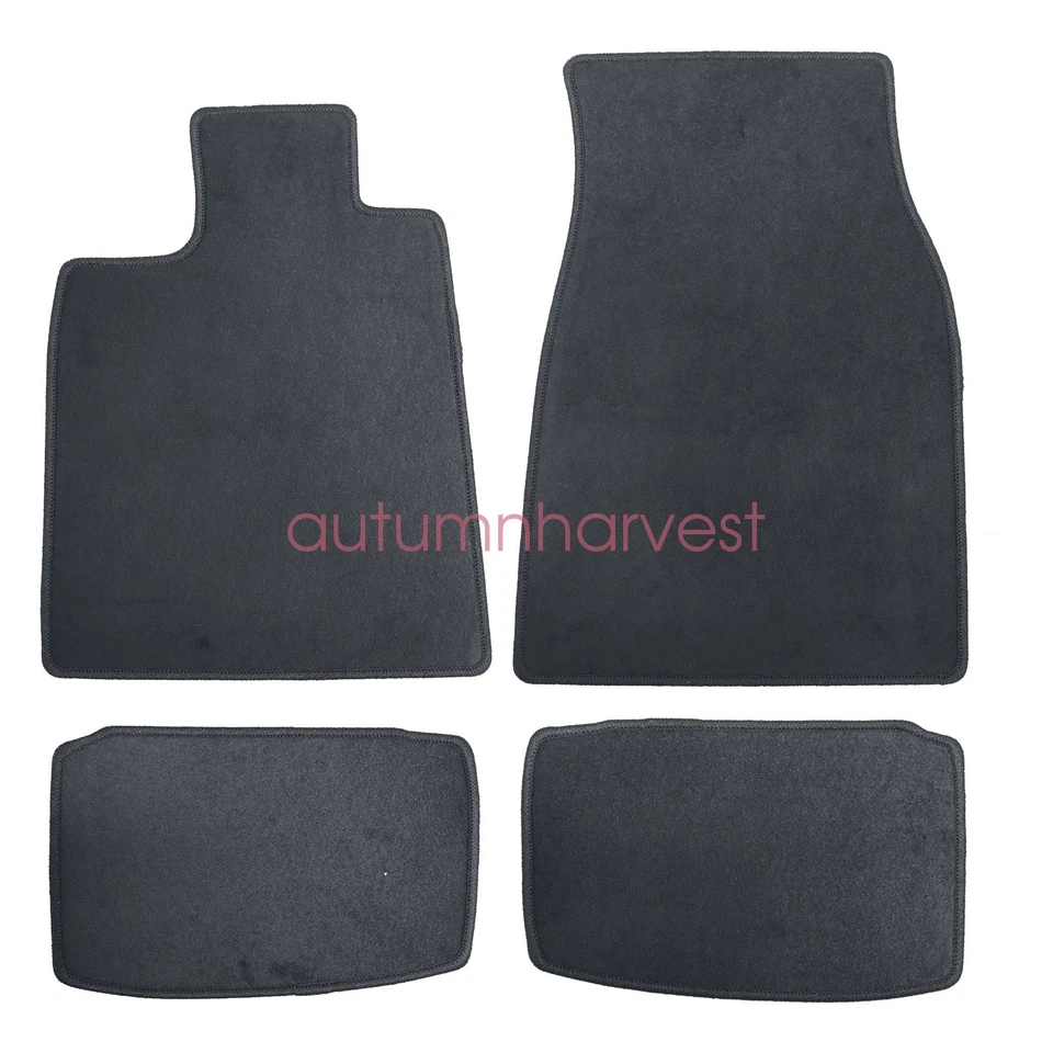4 piezas alfombrillas de terciopelo de repuesto para Porsche Taycan 2020-2025 2 filas nuevas Foto 4 de 4