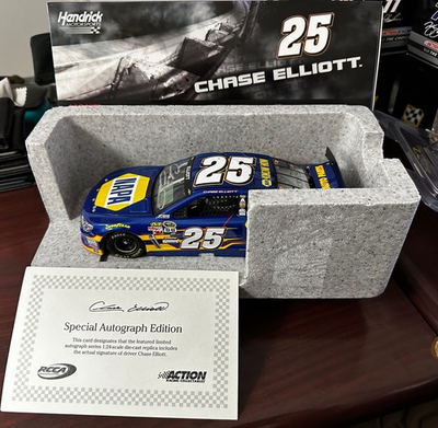 #ad Chase Elliott #25 ACTION Lionel NAPA 2015 SS Autographed 1 24 Die Cast Limited $150.00