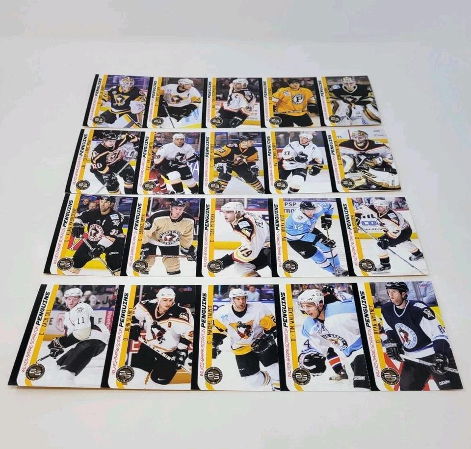 Wilkes Barre Scranton Penguins 25th Anniversary 2023-2024 Tear Out Cards Lot - Image 3 of 4