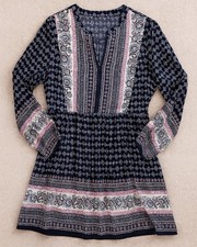 Relativity Boho Midi Dress Midnight Graden Hanging Dress Size Women Medium NWOT