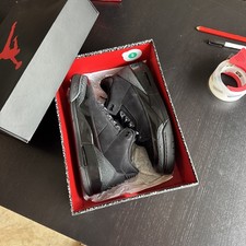 Size 10.5 - Air Jordan 3 Retro Black Cat 2025 VNDS