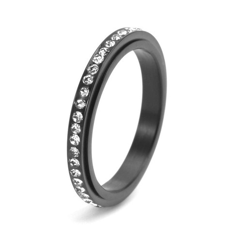 Custom Thin Anxiety Fidget Spinner Ring in Stainless Steel - Picture 15 of 18
