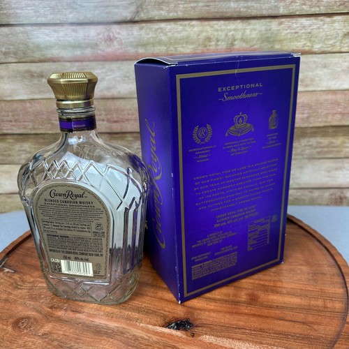 Corona Púrpura Bolsa Real Botella Caja Barbero Decoración Vacía Reutilizable Hágalo Usted Mismo Bar - Imagen 3 de 4