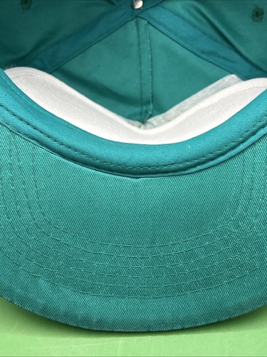 RARE VTG 1990's Teal Green Pepsi Wild Cherry Rope Brim Snapback Adjustable Hat - Picture 9 of 14