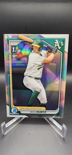 2024 Bowman Draft Chrome Refractor Nick Kurtz Oakland Athletics #BDC-56