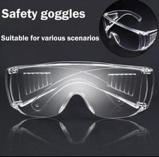 LOT OF 12 Clear Vented Safety Glasses for Work Lab Outdoor Eye Protection