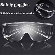 *LOT OF 12* Clear Vented Safety Glasses for Work Lab Outdoor Eye Protection