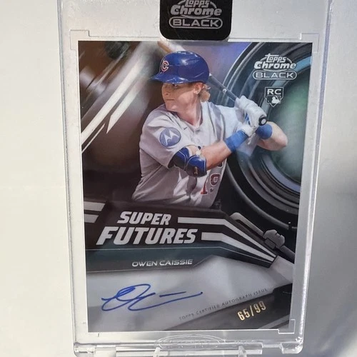2026 Topps Chrome Black Owen Caissie Super Futures Autographs (Raw)
