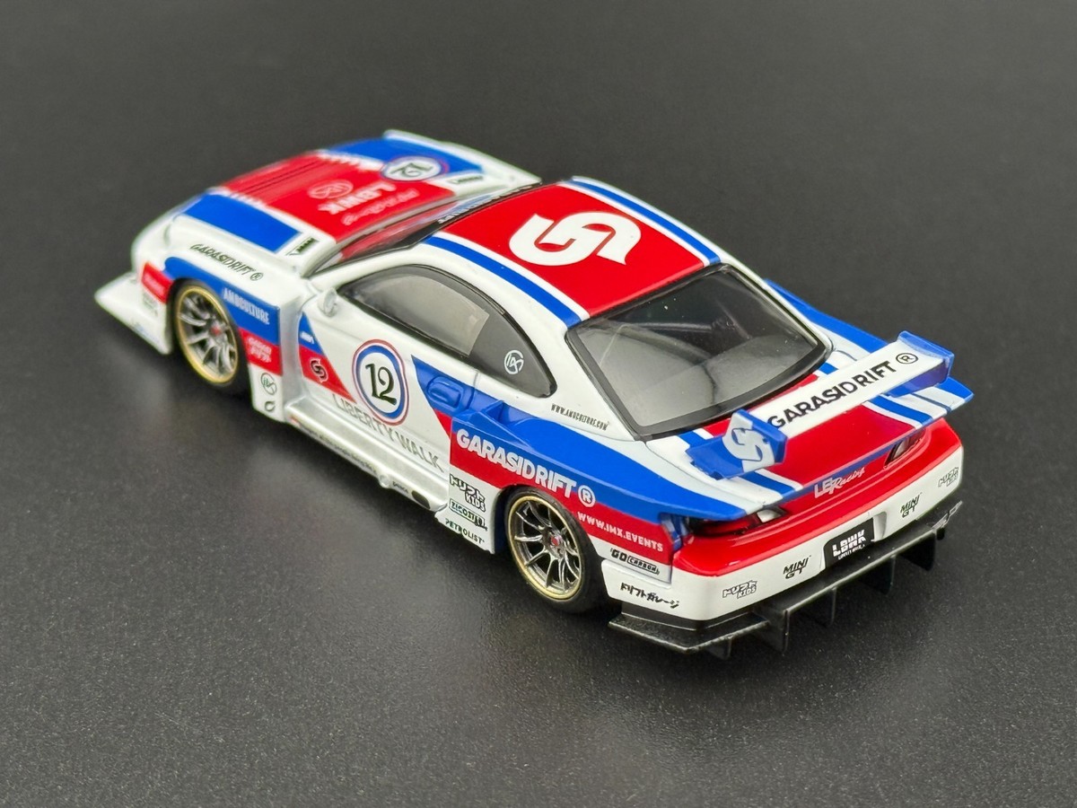 Mini GT Nissan LB-Super Silhouette S15 SILVIA GARASIDRIFT x LBWK