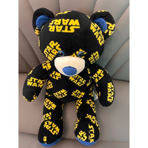 Build-A-Bear Star Wars -All Over Print - Black Teddy Bear 18" -No Sounds - Picture 2 of 5