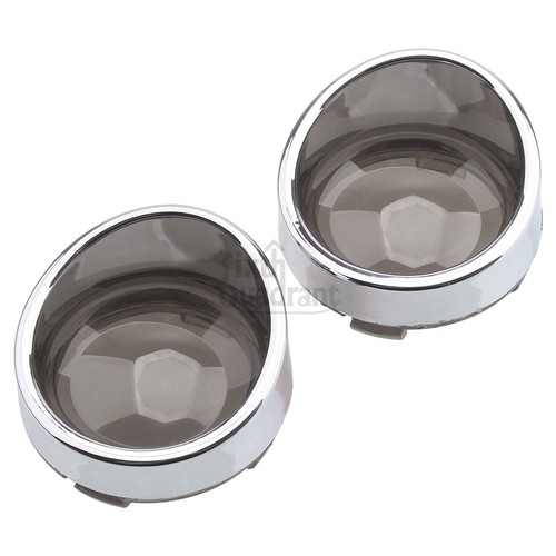 Turn Signal Light Smoke Lens Cover Bezels Visor Fit For Harley Davidson Softail - Picture 6 of 24