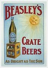 BEASLEYS BEERS RETRO LOOK SIGN Vintage  METAL SIGN  PLAQUE A6 A5 A4