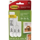 Command White Picture Hanging Strip Mixed Pack, 16 Pairs 17218-16ES Command 3M