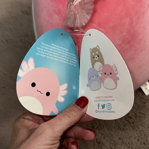 Squishmallow originali nuovi con etichette, Archie the Axolotl Squish data 18-07-2019 - Foto 5 di 5