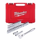 For Milwaukee 48-22-9510 28pcs 1/2" Chrome Drive Metric Socket Wrench Set