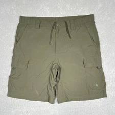 The North Face Shorts Men Larg Green Utility Cargo Pockets Trail Hiking Outdoors