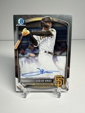 2025 Bowman Leo De Vries Chrome Auto #CPA-LD - Padres Athletics